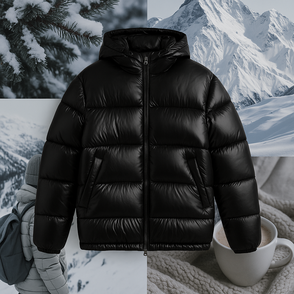 Void Down Pufferjacke Schwarz